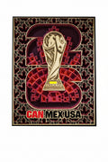 F Copa Mundial 2026 Canada Marco de Arte en Madera 3D Emblema País Anfitrión