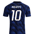 N Camiseta Local Auténtica Match Francia Kylian Mbappe 2026 para Hombre (Azul Royal/Dorado Metálico)
