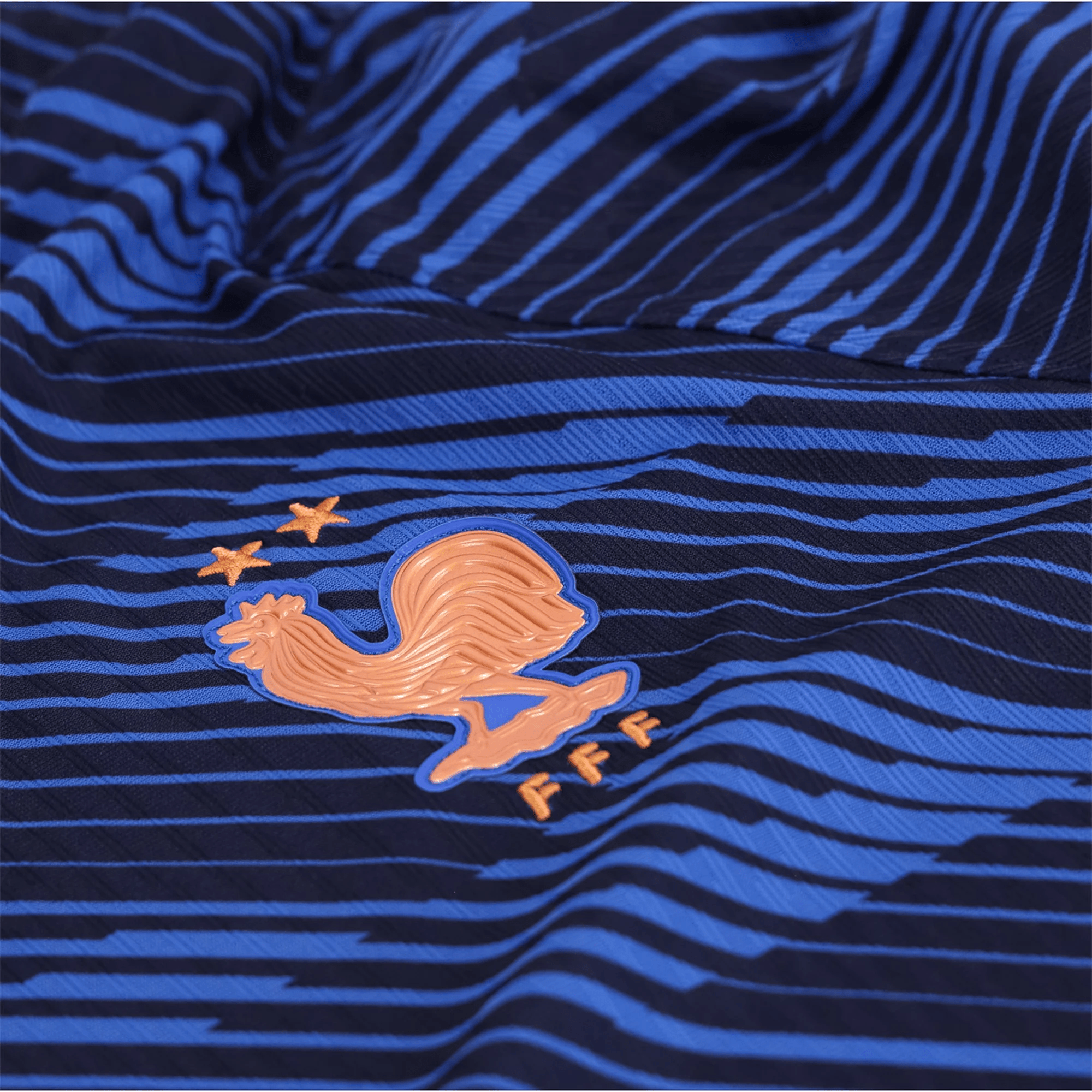 N Camiseta Local Auténtica Match Francia Kylian Mbappe 2026 para Hombre (Azul Royal/Dorado Metálico)