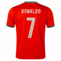 P Camiseta Local Portugal Cristiano Ronaldo 25/26 (Rojo Deporte/Almendra Azucarada)